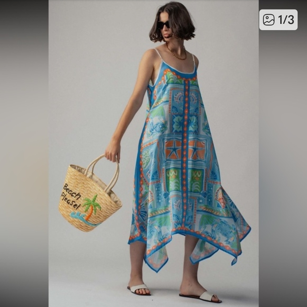 Colorful Sleeveless Maxi Dress